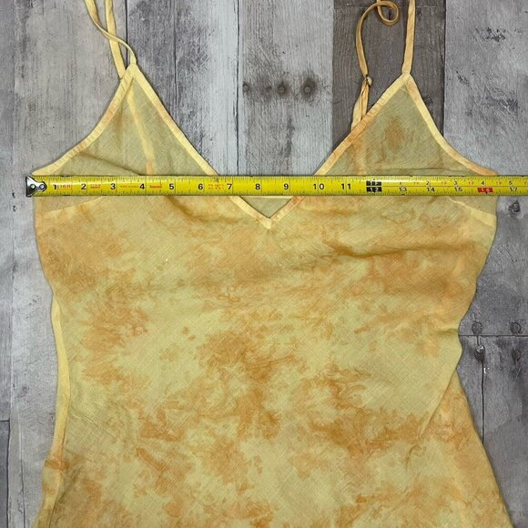 Jen’s Pirate Booty Shine On Kaftan Eyelet Maxi Dress Cover Up Yellow M / L - Picture 15 of 16